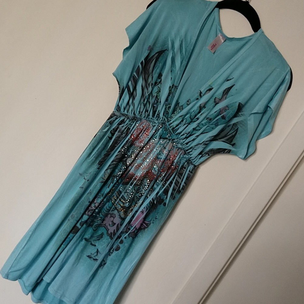 Multicolored Rhinestone Dress